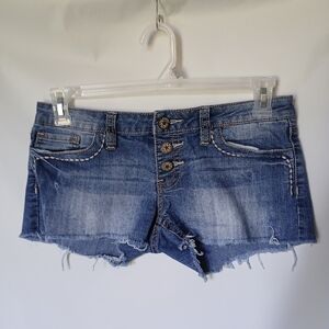 YMI Jean Shorts Size 5 Juniors Color Blue Denim